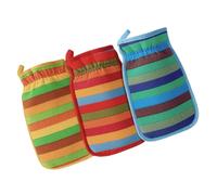 Ipetboom 3pezzi Spazzola Esfoliante Per Corpo Panno Per Pulizia Viso Spugna Massaggiante Scrubber Corpo Panni Viso Lavaggio Asciugamano Doccia Guanto Bagno Scrubber Schiena Guanto Scrub Gua