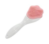 Ipetboom 3pezzi Spazzola Per Viso Silicone Con Manico Lungo Strumento Di Pulizia Per Viso Esfoliante Delicato Massaggiatore Per Rimuovere Impurità e Trucco Residuo