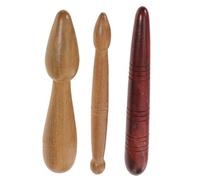 Ipetboom 3Pezzi Strumenti Manuale Naturale per Riflessologia e Digitopressione Design Portatile Uso