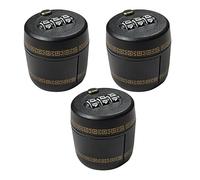 Ipetboom 3pezzi Tappo di Sicurezza per Bottiglie di Vino Combinazione Cifre Tappo Anti-manomissione Riutilizzabile per Liquori Vodka Whisky e Superalcolici