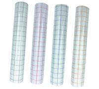 Ipetboom 4 fogli Pellicole Adesive Trasparenti Autoadesive per Trasferimento Vinile con Griglia Blu per Decalcomanie Te Precisione e Facile Applicazione