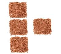 Ipetboom 4 Pezzi 1 Scaglie Di Cedro Coperchio Triturato Guardaroba Umidificatore Palline Di Cedro Pacchetti Bidone Trucioli Separare Auto Macaron Astuccio Pianta Light Brown Legno Di Cedro