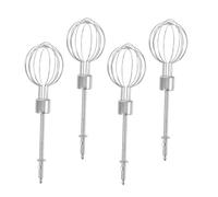 Ipetboom 4 Pezzi Beaters For Hand Mixer Stainless Steel Egg Whisk Attachments For And Egg Whites Compatible Efficient Mixing Tool Baking