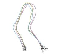 Ipetboom 4 Pezzi Cinturino Intrecciato per Occhiali da Sole da Uomo e Donna, Cordino da Collo Antiscivolo Resistente al Sudore, Set 4 Pezzi Colorati per Sport All’Aperto come Corsa e