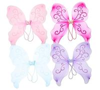 Ipetboom 4 Pezzi Da Elfo Per Accessori Da Fata Da Farfalla Da Angelo Per Bambine Costumi Da Gioco Da Ruolo Costume Bianche Per Per Ragazze Costume Da