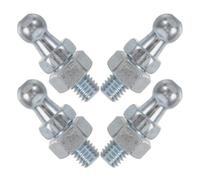 Ipetboom 4 Pezzi Gas Spring Ball in Ferro Zincato Argento, Hardware per Molle a Gas con Testa Sferica, Facile Installazione, per Cartelloni Pubblicitari e Lightbox