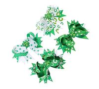 Ipetboom 4 Pezzi Molletta Per a Trifoglio Piccolo Copricapo Delle Ragazze Del Festival Copricapo Delle Ragazze Dei Trifogli Accessori Grosgrain Verde Carino Nastro Di Sorbo