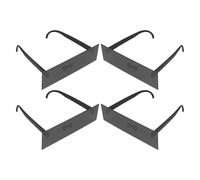 Ipetboom 4 Pezzi Occhiali da Sole Originali in Plastica Nera Occhiali da Festa Divertenti Quadrati per Carnevale Halloween Addio al Nubilato e Compleanni Accessorio Unisex Leggero e