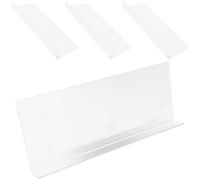Ipetboom 4 Pezzi Paraspruzzi per Vasca da Bagno, Protezione Antispruzzo per Lavandino e Lavabo, PVC Bianco, Flessibile, Installazione Senza Attrezzi, per Bagno e Cucina