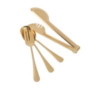 Ipetboom 4 pezzi Pinze Alimentari in Acciaio Resistente Posate Multifunzione per Buffet Cucina e Casa come Regalo Inaugurazione Casa