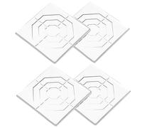 Ipetboom 4 pezzi Proteggi Pavimenti Gommini Sedie Trasparenti in Silicone Antiscivolo Autoadesivi per Gambe Mobili e Sedie Adatti Tutti i Tipi di Piedini