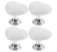 Ipetboom 4 pezzi Pulsante Wc Forma di Cuore Assistente per Scarico Cassetta Bagno Facile da Installare e Premere Materiale Resistente per Uso Quotidiano