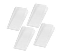Ipetboom 4 pezzi Spessori Trasparenti per Mobili Cunei Livellatori PVC Resistenti per Stabilizzare e Sedie su Pavimenti Irregolari Supporto Antiscivolo e Bilanciamento