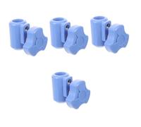 Ipetboom 4 Pezzi staffa del supporto per infusione pinza per beccuccio In piedi palo connettore per supporto salina in plastica fibbia del supporto per infusione in plastica addominali Blue