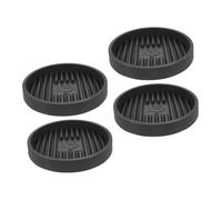 Ipetboom 4 Pezzi Vassoio per Scopino WC Antigoccia con Base Antiscivolo Grigio Cemento Supporto per Stantuffo da Bagno Tappetino Asciugatura Igienico per Bagno e Cucina