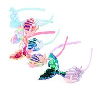 Ipetboom 4 Pz Fascia Da Sirena Sirenetta Fasce Glitterate Per Donna Gruppo Musicale Fascia Per a Ragazze Della Della a Fasce Per La Testa Donne Con a a Plastica