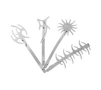 Ipetboom 4 Pz Fermagli Per Di Halloween Forcina Gotico Fermaglio Per Strega Di Halloween Fermagli Per Ad Artiglio Piega Clip Per Rosa Ferro Da Stiro Silver