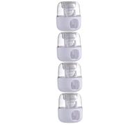Ipetboom 4 Pz Portaspazzolini Bagno Spremiagrumi Dentifricio Spremi Dentifricio Automatico Da Bagno Distributore Automatico Di Dentifricio a Parete Spremi Dentifricio Da Parete Bianca P.s