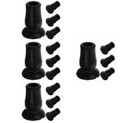 Ipetboom 4 Set Cuscinetti Per Le Stampelle Punta Del Da Passeggio Imbottitura Per Pali Da Arrampicata Accessori Per Bastoncini Da Trekking Black Gomma Da Cancellare 4 Pezzi * 4