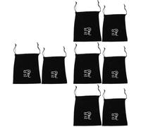 Ipetboom 4 Set Custodia Asciugacapelli Da Viaggio Asciugacapelli Dell'hotel Hairdryer Holder Hair Dryer Holder Forniture Per La Camera Degli Ospiti Marsupio Panno Floccato Black 2 Pezzi * 4