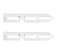 Ipetboom 4 Set Eye Pupil Distance Righello Di Misura Misura Per Da Ottico Di Erogazione Righello Pd Righello Di Misura Pe Occhio Di Misura Pd Ottico 2 pezzi * 4