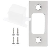Ipetboom 4 set Piastre Rinforzo Porta in Acciaio Inossidabile Copertura Foro Serratura Resistente e Facile da Installare per Porte Interne ed Esterne