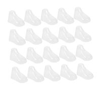 Ipetboom 40 pezzi Supporti Trasparenti per Scarpe Espositori per Calzini e Scarpe Primi Passi Forma in PVC Resistente e Leggero per Casa e Negozio