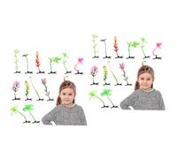 Ipetboom 40pezzi Clip Per Forma Di Germoglio Accessori Divertenti Per Festival e Feste Per Ragazze e Clip Per Con Design Di Piante Colorate