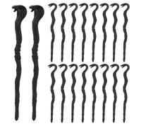 Ipetboom 48 Pezzi Spake Head Staff Canna Da Festa Di Halloween Accessori Per La Casa Delle Bambole Fingere Di Giocare a Bacchetta Canna Di Serpente Wizard Wand Plastica Nero