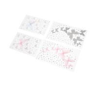 Ipetboom 4fogli Gemme Autoadesive per Viso Cristalli per Trucco di Festa Adesivi Strass per Feste e Halloween Gioielli per Occhi Abbaglianti Decorazioni per Viso