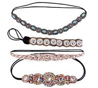 Ipetboom 4pezzi Circonietto Strass Di Cristallo e Diamanti Circonietto Fatto Mano Per Donna Decorazioni e Dettagli Materiale Resistente Alla Moda e Bellissimo Adatto Qualsiasi Occasione Sti