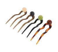 Ipetboom 4pezzi Forcine Forma Di u Vintage in Acetato Dettagli Di Perle Piccole Forcine Per Capelli Eleganti Accessori Per Styling Dei Capelli Per Ragazze e Donne