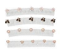 Ipetboom 4pezzi Pettini Invisibili Per Strumenti Di Stile Per Fissare Ribelli Regolabili e Comode Accessori Per Acconciature Eleganti e Pratici