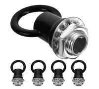 Ipetboom 5 Pezzi Anelli di Aggancio M10 in Metallo Nero per Catena di Lampade a Sospensione Ganci Chiusi Resistenti per Apparecchi di Illuminazione Estensione Catena per Lampadari Fai da