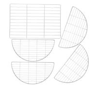 Ipetboom 5 Pezzi Grilling Rack in Acciaio Inossidabile Spessore Rinforzato Rete per Cottura e Raffreddamento Supporto Korean Style per Barbecue e Forno a Bassa Temperatura Rete Tonda e