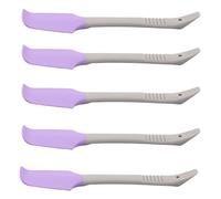 Ipetboom 5 Pz Coltello Da Cera Applicatore Di Cera Piccola Spatola Per Il Trucco Kit Ceretta Bastoncini Di Cera Mini Spatola Cera Dura Spugna Spatole Di Cera Gel Di Silice Viola,porpora
