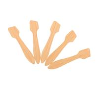 Ipetboom 5 Pz Spatola Per Cucchiaio Da Massaggio Cucchiaio Di Cura Spatola Impastatrice Imbuto Del Kit Spatola Per La Cura Accessori Spatola Di Legno Light Brown
