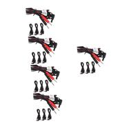 Ipetboom 5 Set Cavo Dell'elettrodo Le Macchine Terapeutiche Collegano I Cavi Cavo Per Macchina Per Fisioterapia Fili Conduttori Degli Connettori Pin Da 2 Mm Filo Di Rame 4 Pezzi*5