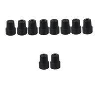 Ipetboom 5 Set Tappetino Stivaletti Cuneo Fermaporta Catenacci Coulisse Punte Universali in Metallo Duro Infissi Adesivi Etichetta Tappi Pinze Gomma Da Cancellare Black 2 Pezzi * 5