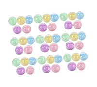 Ipetboom 50 pezzi Capsule Rotonde in Plastica Traslucida Colorate Macaron Contenitori Resistenti per Distributori Automatici e Giocattoli DIY