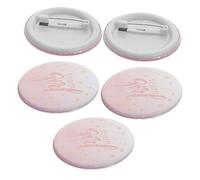 Ipetboom 50 Pezzi Decorazione del badge distintivi compleanno perni spilla distintivo in banda stagnata distintivo rotondo badge per spillo distintivo di rosa