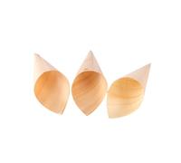 Ipetboom 50 Pezzi Di Gelato Arrotolato A Mano Forniture Per Feste Coni Gelato Coppette Gelato Coppette Coniche In Bambù