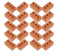 Ipetboom 50 Pezzi Mattoncini in Miniatura Rossi per Modellismo Vintage Materiali Durevoli per Case delle Bambole e Paesaggistica Accessori Artigianali per Diorami e Miniature