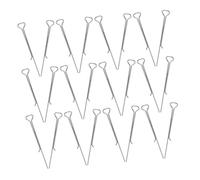 Ipetboom 50 Pezzi Supporti per Stoppini in Acciaio Inossidabile per Creazione Candele Strumento Centratore per Stoppini di Varie Misure Accessorio DIY per Stabilizzare Tealight