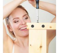 Ipetboom 500 Pezzi Tappi Copriviti Neri in Plastica per Viti a Croce Tappi Decorativi Protettivi per Mobili e Armadi Coperture Compatte per Fori di Viti in Interni