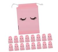 Ipetboom 50pezzi Sacchetti Per Ciglia Dopo Cura Plastica Pouch Cosmetico Con Coulisse Per Viaggi Organizer Elegante Per Makeup Per Donne e Ragazze