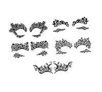 Ipetboom 5pezzi Adesivi Temporanei Per Ombretto e Eyeliner Per Per e Masquerade Facili Applicare Design e