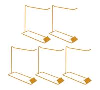 Ipetboom 5pezzi Espositore per Carte Colori per Unghie Scaffale per Esposizione Unghie da Salone di Bastoncini per Esercitazioni di Espositore per Manicure in Metallo Portacarte Colori