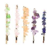 Ipetboom 5pezzi Fermaglio Per Capelli Di Forcina Per Capelli Pietre Preziose Da Donna Per Feste e Uso Quotidiano