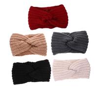 Ipetboom 5pezzi Grazie Per Informazioni Ecco Un Titolo in Italiano Per Tuo Prodotto Fascia Per Capelli in Lana Lavorata Maglia Calda Moda Per Inverno Come Regalo Per Donne e Ragazze in Dive